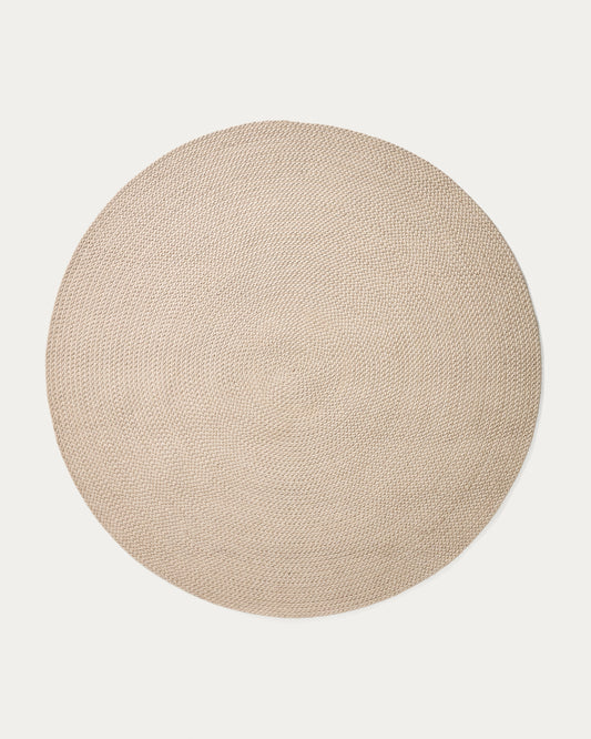 Tapis Despas en fibres synthétiques écru Ø 200 cm