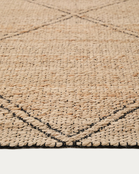 Tapis Vallalta en jute 200 x 300 cm