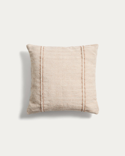 Housse de coussin Drati 100 % PET beige 45 x 45 cm
