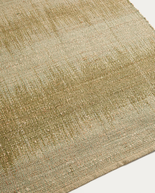 Tapis Lirmo en jute vert 200 x 300 cm