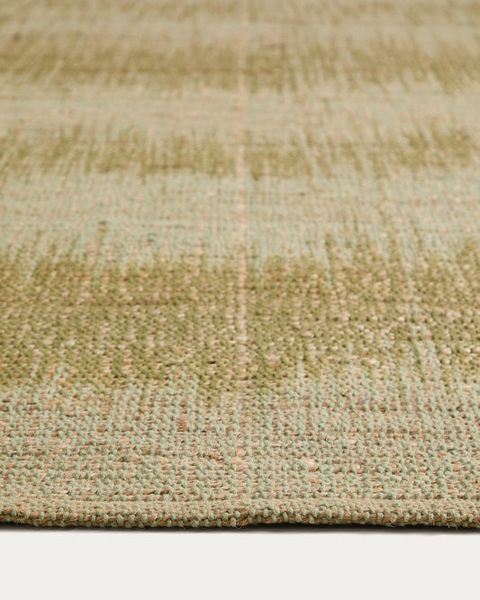 Tapis Lirmo en jute vert 160 x 230 cm