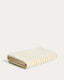 Serviette Dorane 100 % coton avec rayures jaunes 100 x 150 cm