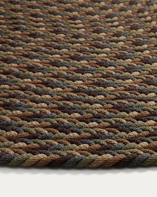 Tapis rond Despas en fibres synthétiques multicolore Ø 200 cm