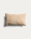 Housse de coussin Morine en velours blanc cassé 30 x 50 cm