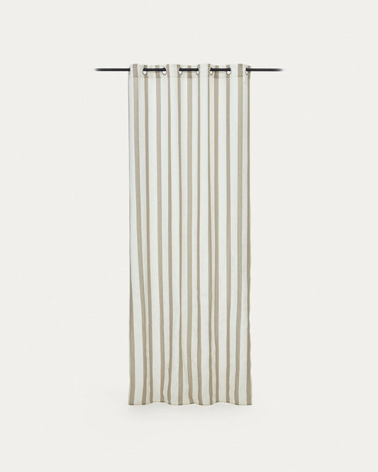Rideau Marza naturel et beige 140 x 260 cm