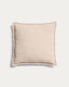 Housse de coussin Meral écru 45 x 45 cm