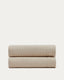 Couvre-lit Bedar 100% coton beige pour lit de 90/135 cm