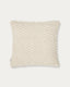 Housse de coussin Mascarell en coton et polyester blanc 45 x 45 cm