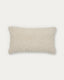 Housse de coussin Mascarell en coton et polyester blanc 30 x 50 cm
