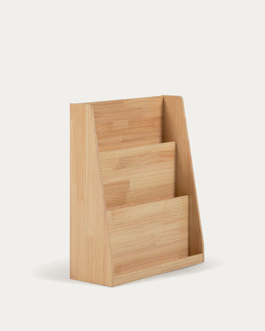 Bibliothèque Adiventina en pin naturel 59,5 x 69,5 cm