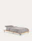 Lit Anielle en bois de frêne pour matelas de 90 x 200 cm