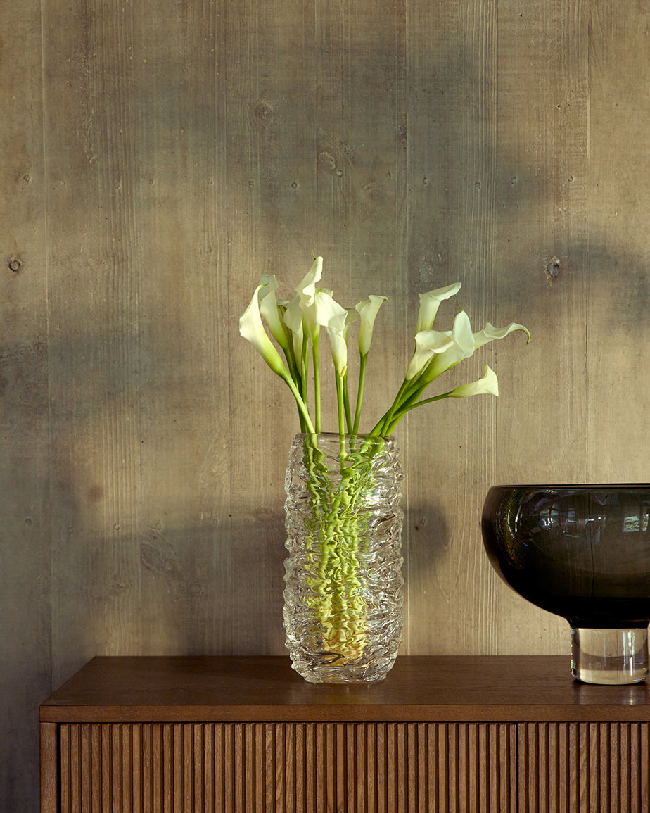 Vase Vorma en verre transparent 29,5 cm